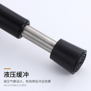 Hydraulic Door Stop <b>Buffer</b> 10cm No Drill Stainless Steel Modern Design <b>Floor</b> Mount Easy Installation Silent Entry Door Stopper - Product Image 3