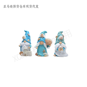 Estatuas de Gnomos de Pascua Hechas a Mano en Poliresina con Conejitos y Huevos. Artículos Coleccionables Encantadores para las Festividades y Decoración de Pascua - Product Image 2