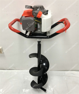 Machine de forage au sol à essence à deux temps 63cc pour usage industriel et bricolage, diamètre de forage 100-300mm, moteur 2000W, construction en acier - Product Image 2