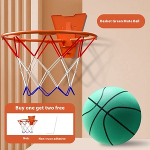 Cadre <span class=keywords><strong>de</strong></span> <span class=keywords><strong>basket</strong></span>-ball intérieur pliable silencieux pour enfants <span class=keywords><strong>petit</strong></span> <span class=keywords><strong>panier</strong></span> sans poinçon panneau <span class=keywords><strong>de</strong></span> support mural pour le tir domestique - Product Image 3