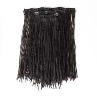 AHVAST Offerta Speciale Extension Dreadlocks Indian Remy con Clip Microlocs Etichetta Privata