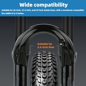 AFTFA 32mm Dual Crown Air Adjustable Damping <strong>Downhill</strong> MTB Electric Bike Front <strong>Fork</strong> - Product Image 4