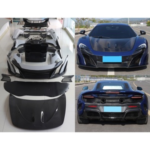 2015-2018 Car modification upgrade front bumper <b>engine</b> <b>hood</b> fender mudguard carbon fiber rear bumper body kit for McLaren 650LT - Product Image 1