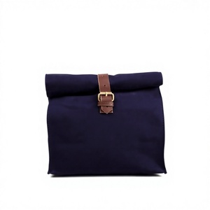 Bolsa de Almuerzo de Lona de Algodón Resistente con Logotipo Personalizado, 9x12x5, Bolsa de Viaje Ecológica, Bolsas y Estuches Cosméticos con Letras Modernas - Product Image 1