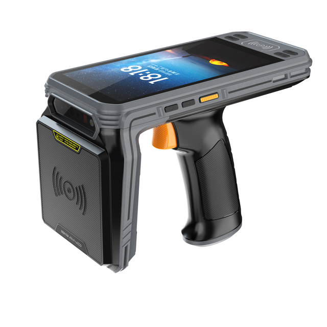 Android 13 RFID Handheld PDA UHF Long Range 15m Direct Factory Rugged IP67 Waterproof Large Battery NFC WiFi6 4G LTE
