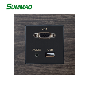 Multimédia USB VGA AV <span class=keywords><strong>AUDIO</strong></span> <span class=keywords><strong>prise</strong></span> <span class=keywords><strong>murale</strong></span> universelle avec port USB - Product Image 3