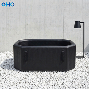 Baignoire de plongée froide <span class=keywords><strong>gonflable</strong></span> portable OHO pour l'extérieur avec matériau DWF durable, pompe manuelle et <span class=keywords><strong>kit</strong></span> de réparation, capacité 1-2 personnes - Product Image 1