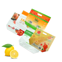 Sacs de rangement perforés pour fruits et légumes avec poignée de transport, sac respirant anti-buée pour fruits frais avec fermeture éclair et trous d'aération