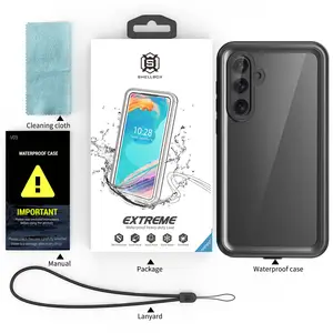 Shellbox Extreme Waterproof Heavy Duty Rugged Case para Samsung A35 5G Full Cover IP68 Estuche impermeable certificado 2M Drop Tested