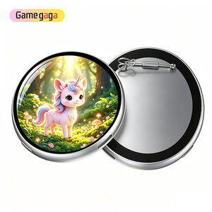 Badge électronique intelligent X BJ‑3, écran IPS HD de 1,85 pouces, BT5.4, image personnalisée, lecture de vidéo GIF, haut-parleur intégré, prise de vue à distance - Product Image 2