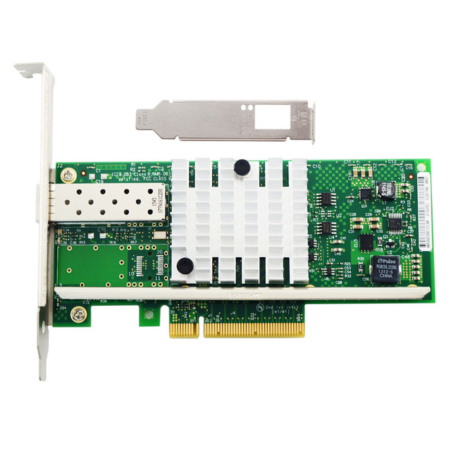 X520-DA1 Intel Single Port SFP+ 10Gbps 10 Gigabit Ethernet PCI Express 2.0 X8 Converged Server Network Adapter