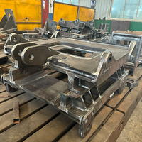 Service de fabrication de tôles métalliques pour structures industrielles en acier lourd, soudées, avec cadre en métal.