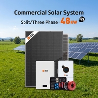 Système solaire triphasé 48 kW 100 kWh, onduleur hybride 8 kW, batterie lithium 48 V 200 Ah, ensemble complet pour la maison