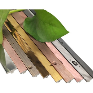 Đồ Nội Thất Bằng Kim Loại <span class=keywords><strong>Tile</strong></span> Trim Thiết Kế T Tầng Chuyển Tiếp <span class=keywords><strong>Strip</strong></span> Đánh Bóng Thép Không Gỉ <span class=keywords><strong>Tile</strong></span> Trim Đối Với Tường - Product Image 3