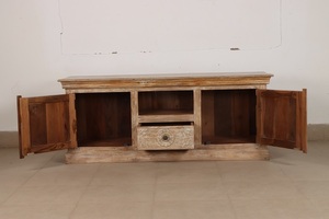 Armoire en bois massif personnalisable avec un design élégant et un grand espace de rangement pour la maison, le bureau, l'hôtel, l'appartement, les meubles - Product Image 4