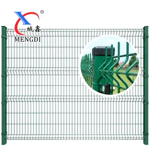 Curved Welded Wire Mesh Triangle Bended Fence Powder Coated 3D Curved Welded Wire Mesh Fence