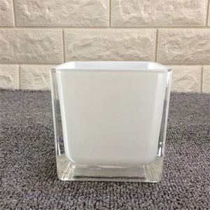 High Quality Clear Square Glass Cube Vase and Holder Great for Candle Flowers Packaging - Product Image 4