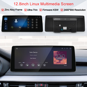 STWEI 2026 New Slim Screens Linux System 12.8inch 2400X900 Resolution For BMW X5 X6 F15 F16 <b>Wireless</b> CarPlay Auto player KSW - Product Image 4
