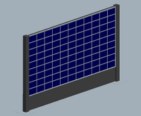Système de support de panneaux solaires pour clôture de cour, montage au sol vertical ou horizontal pour panneaux solaires bifaciaux
