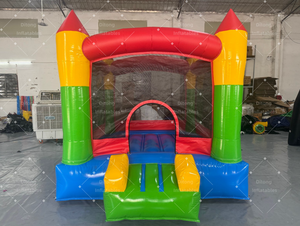 Château <span class=keywords><strong>gonflable</strong></span> personnalisé avec toboggan, château <span class=keywords><strong>gonflable</strong></span> commercial, château de saut coloré pour enfants - Product Image 2