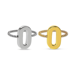 Cavigliera con Lettera O in Acciaio Inossidabile, Design Minimalista, Gioielli alla Moda per Donne - Product Image 2