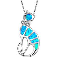Collar con Colgante de Ópalo de Plata de Ley 925 con Diseño de Vida Marina, Joyería Oceánica, Collar con Colgante de Tortuga de Ópalo Colorido