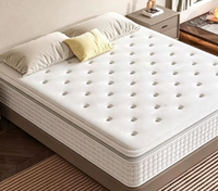 Matelas 5 étoiles à double protection de la colonne vertébrale, matelas 3D à ressorts indépendants pour la maison, matelas de soutien du sommeil style Simmons