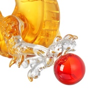 Décanteur à whisky en verre en forme de dragon Borosilicate fait à la main bouteille en verre en forme d'animal du zodiaque