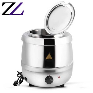 Chauffe-soupe électrique à induction, bol à soupe, avec couvercle de contrôle numérique, 28 l, set de buffet noir, <span class=keywords><strong>bouilloire</strong></span> chauffante - Product Image 5