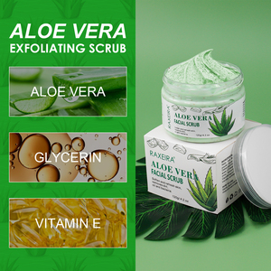 Gommage visage bio à l'aloe vera et à la vitamine E Exfoliant anti-acné Enlever la peau de Deod et améliorer le teint et la texture de la peau - Product Image 4