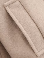 Femmes automne 2025 nouvelle mode décontractée tempérament revers manteau à double boutonnage rétro femmes à manches longues chic manteau en laine