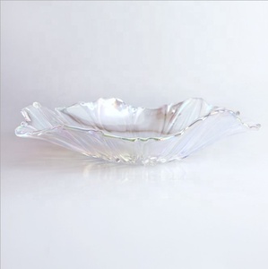 40Mm Lớn Vàng Trang Trí Nhà Màu Sắc Độc Đáo <span class=keywords><strong>Sun</strong></span> Flower Shaped Salad Trái Cây Kẹo Thủy Tinh Bát Đĩa Thủy Tinh Trái Cây Bát - Product Image 1