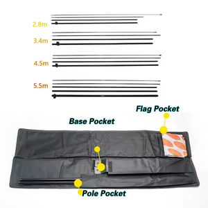 ธงและป้ายโปรโมชันกรอบเดี่ยวพร้อมธงชายหาดฐานยางจัดส่งภายใน7วัน - Product Image 6