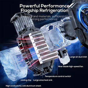 Hot bán chúng tôi di động điện thoại di động Cooler với ánh sáng màu xanh tản nhiệt cho chơi game chất bán dẫn người giữ điện thoại - Product Image 6