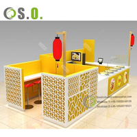 Kiosque à Bubble Tea, Kiosque alimentaire mobile pour centre commercial, Bar à jus, Comptoir de présentation, Vitrine de mobilier pour Kiosque de café
