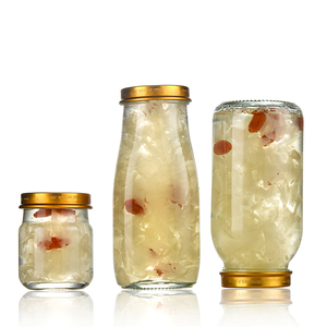 Bocaux en verre pour la mise en conserve 50ml 120ml 200ml 260ml, bocaux en verre pour nid d'oiseau avec couvercles à vis, bouteilles en verre hermétiques de qualité alimentaire pour la nourriture pour bébés - Product Image 2