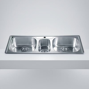Robustes Edelstahl Triple Bowl Top Counter Hand waschbecken Farm house Kitchen Sink für den privaten und ländlichen Gebrauch - Product Image 2