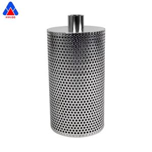 Cartucho de filtro de acero inoxidable 304 con conexión de rosca interna, elemento cilíndrico plisado de 5-20 micras - Product Image 1