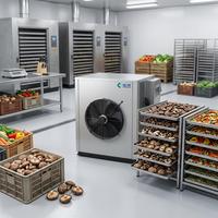 Commerciële warmtepomp fruitdroogmachine met energiezuinig ontwerp voor lage temperaturen
