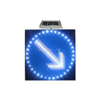 Solarbetriebene LED-Verkehrspfeil-Warnleuchte 600 x 600 mm