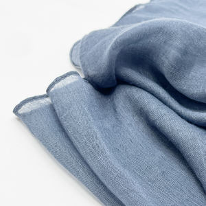 Pañuelo liso <span class=keywords><strong>de</strong></span> polialgodón para mujer malaya, ligero, mezcla <span class=keywords><strong>de</strong></span> poliéster, <span class=keywords><strong>tela</strong></span> <span class=keywords><strong>de</strong></span> velo completo, chal étnico con tonalidades azul marino - Product Image 4