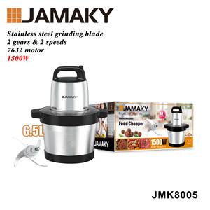 Hachoir à viande électrique JAMAKY 6,5L 1500W avec lame en acier inoxydable pour usage domestique - Product Image 1