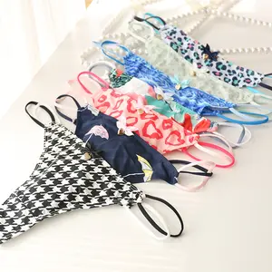 Cute Girls Ladies T-Back T-String Thongs Sexy Panties Transparent Strawberry Cherry Low-Waisted <strong>Seamless</strong> <strong>Underwear</strong> <strong>Women</strong> 0493 - Product Image 2