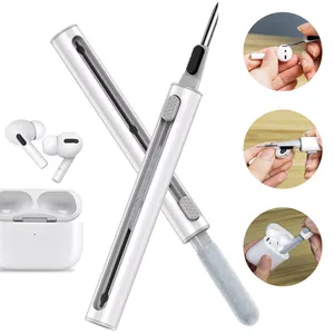 Goedkope Groothandel 3 In 1 Oortelefoon Schoonmaak Borstel Pen Kit Multi Reinigingspen Voor Apple Airpods Oordopjes Reiniger Kit