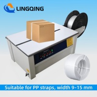 Machine d'emballage semi-automatique 201 pour bande PP, pour cartons, palettes, livres, emballage d'exportation