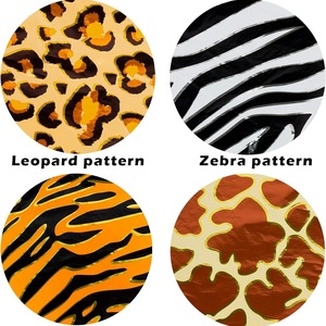 20pcs selva animal impressão alumínio folha balões tigre leopardo zebra impressão balões para o Natal aniversário festa decorações