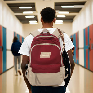 Piccolo zaino Unisex personalizzato zaino impermeabile per studenti universitari zaino da scuola all'aperto semplice stile giovanile genericamente tutti gli studenti - Product Image 2