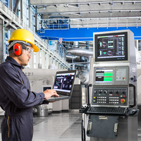 Panel HMI Industrial de 21.5 Pulgadas RS485/RS232 Todo en Uno, Monitor de Pantalla Táctil IP65, Computadora Industrial, Panel PC