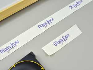 Etichette personalizzate in tessuto per abbigliamento OEM ODM, 30 pezzi, design personalizzato con il tuo testo o logo, etichette naturali e organiche per <span class=keywords><strong>t</strong></span>-shirt e capi d'abbigliamento - Product Image 6
