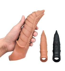Condón Estimulante del Punto G, Engrosado, para Pene Grande, Set para Hombres, Extensor <span class=keywords><strong>de</strong></span> Pene con Púas para Mayor Retraso, Productos para Adultos - Product Image 1